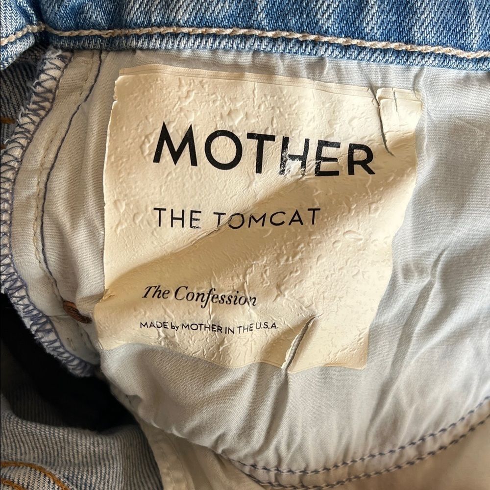 MOTHER Superior Denim The Tomcat “The Confession” Distressed Jeans Sz 31 - Picture 10 of 15
